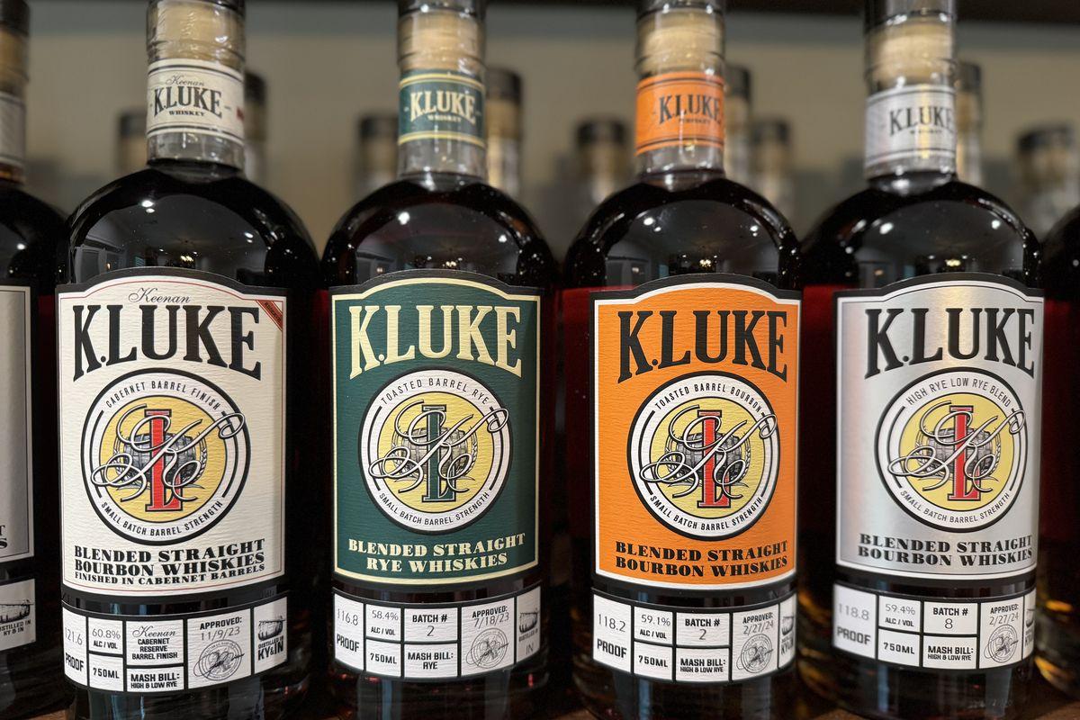 K.LUKE Whiskey Company bourbon lineup, Ocean Springs, Mississippi - SLB Cares sponsor