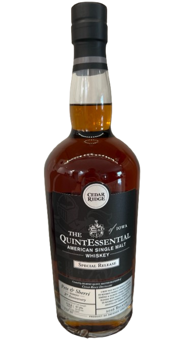 Cedar Ridge American Single Malt Marquette Cask Finish